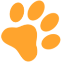 orange paw